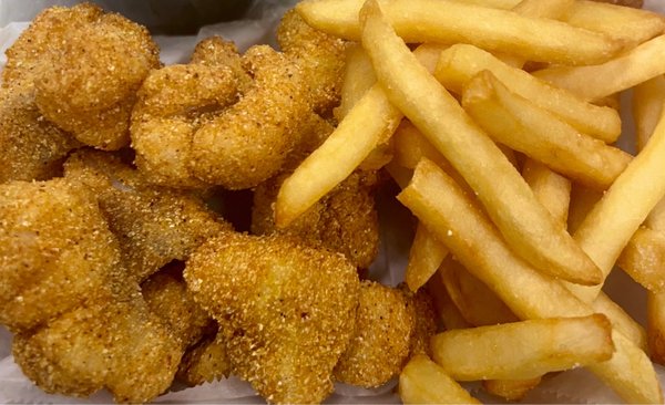 Savor the Catch: Fried Shrimp & Fries, A Signature Dish at Frank's Fish Shack